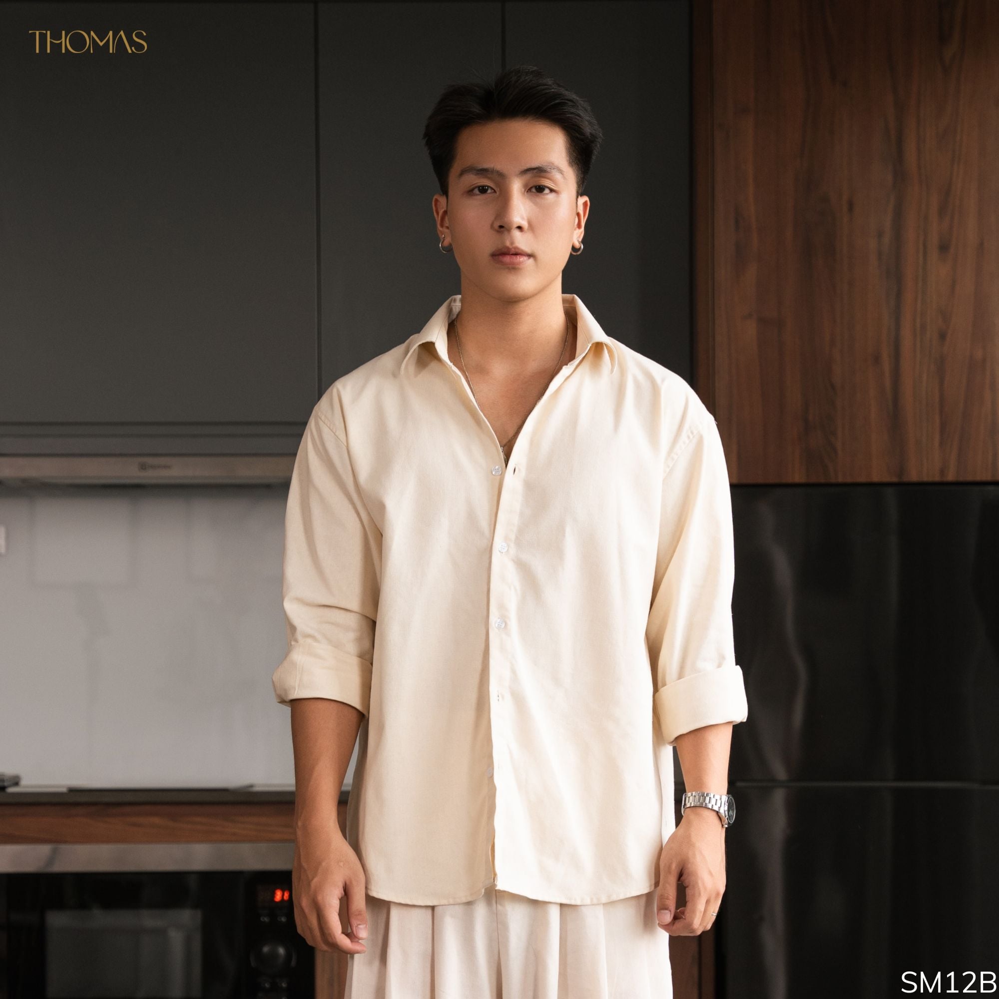 Áo Sơ Mi Dài Tay Kevin Vải Linen Form Relaxed_thumbnail_2