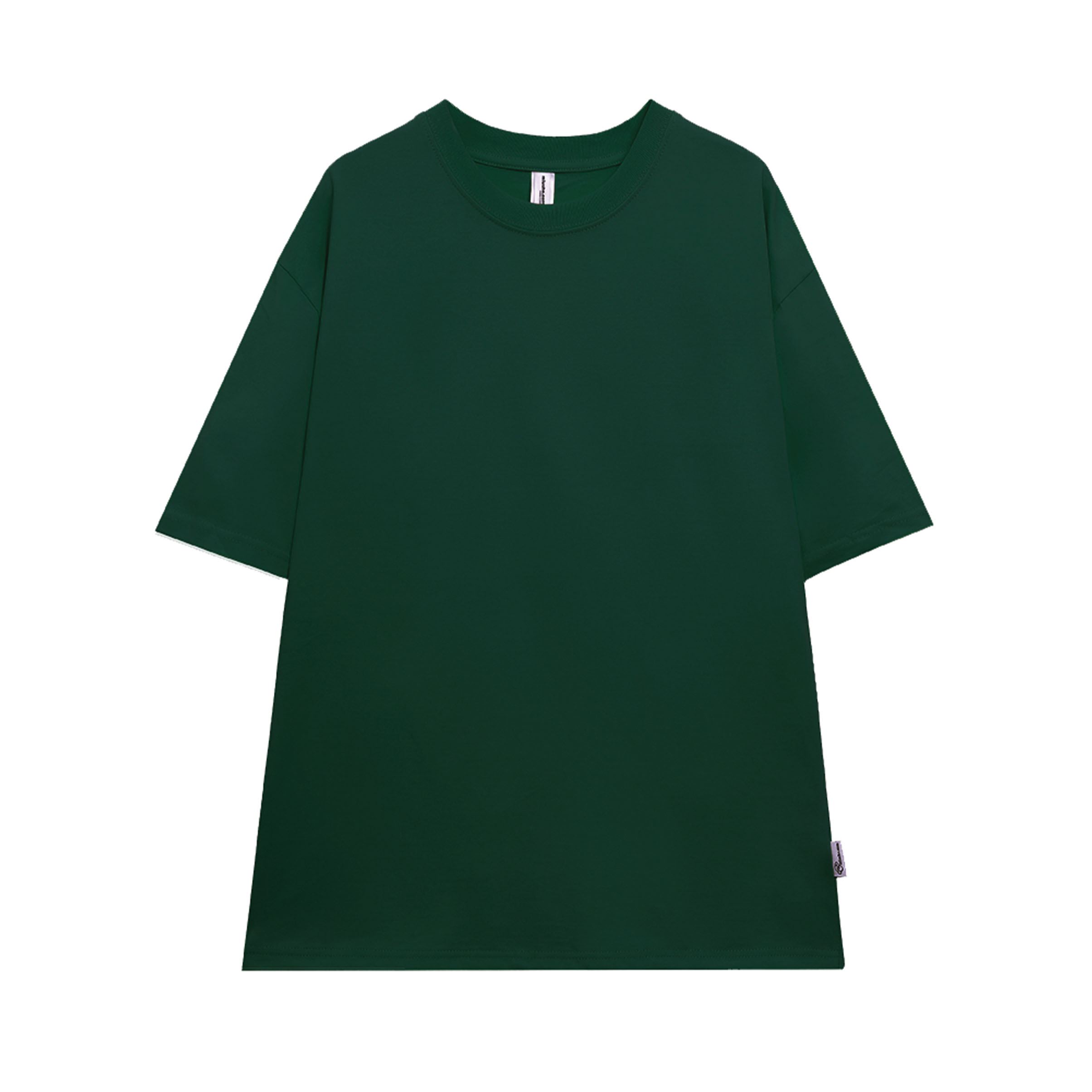 Áo thun trơn form rộng ATT01 Miucho vải cotton cổ tròn in basic Top Trắng