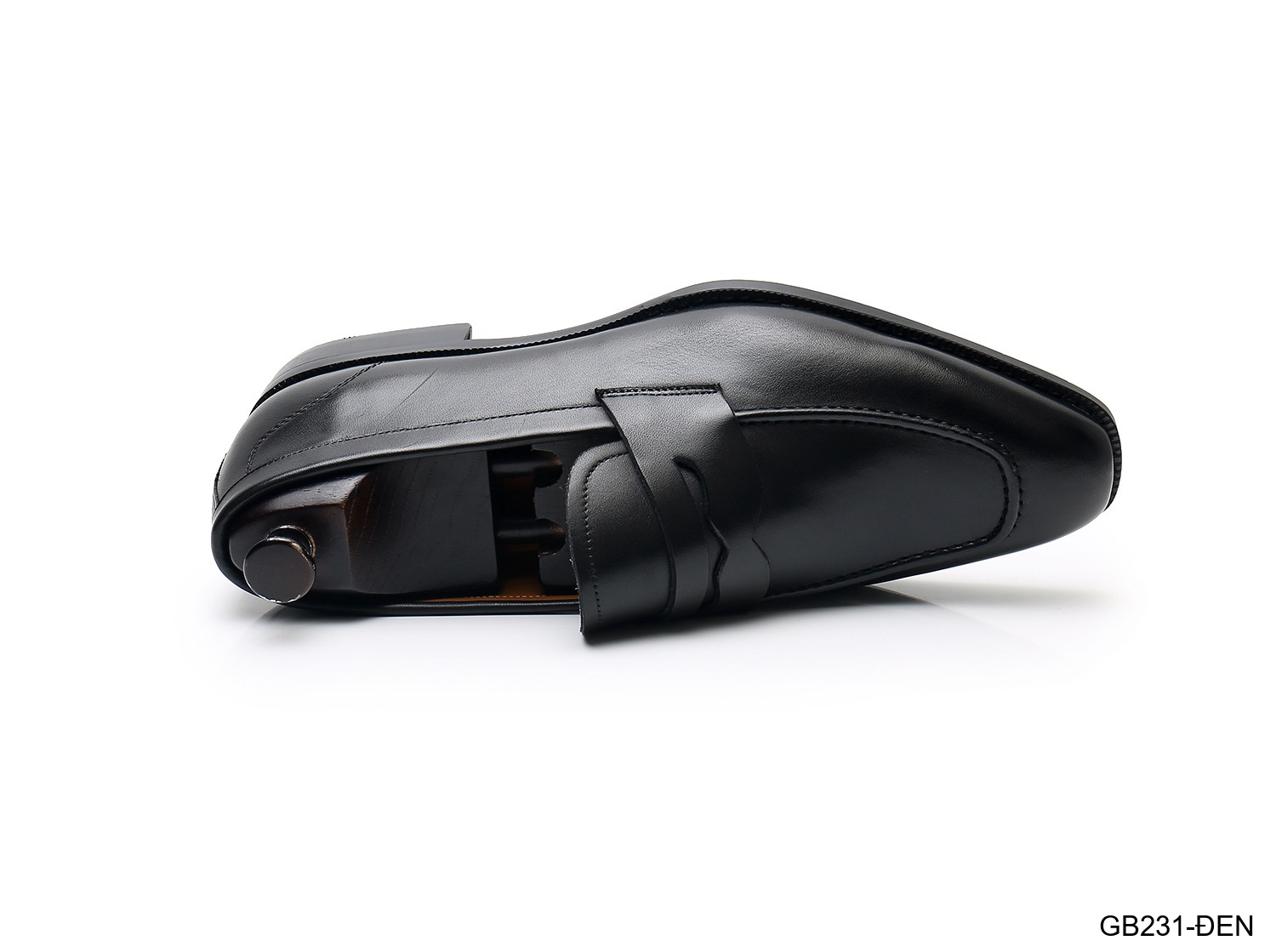GB231 - Giày lười nam da thật phong cách Anh cổ điển màu đen_thumbnail_14