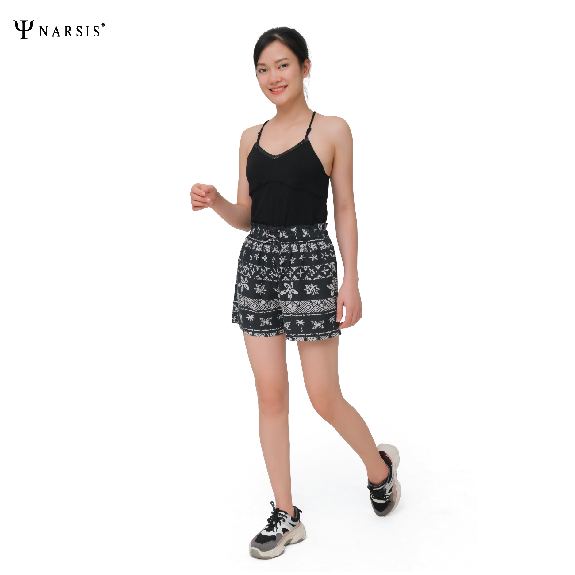 QUẦN LỬNG NỮ T0006 NARSIS CHẤT LIỆU THOÁNG MÁT, DỄ CHỊU, THOẢI MÁI CẢ NGÀY, DỄ VẬN ĐỘNG_thumbnail_2