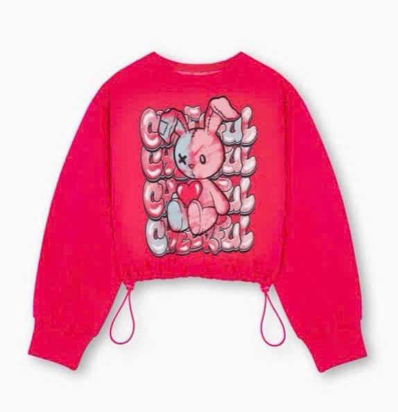 Áo tay dài rút dây xịn bé gái ( VÀNG )_thumbnail_5