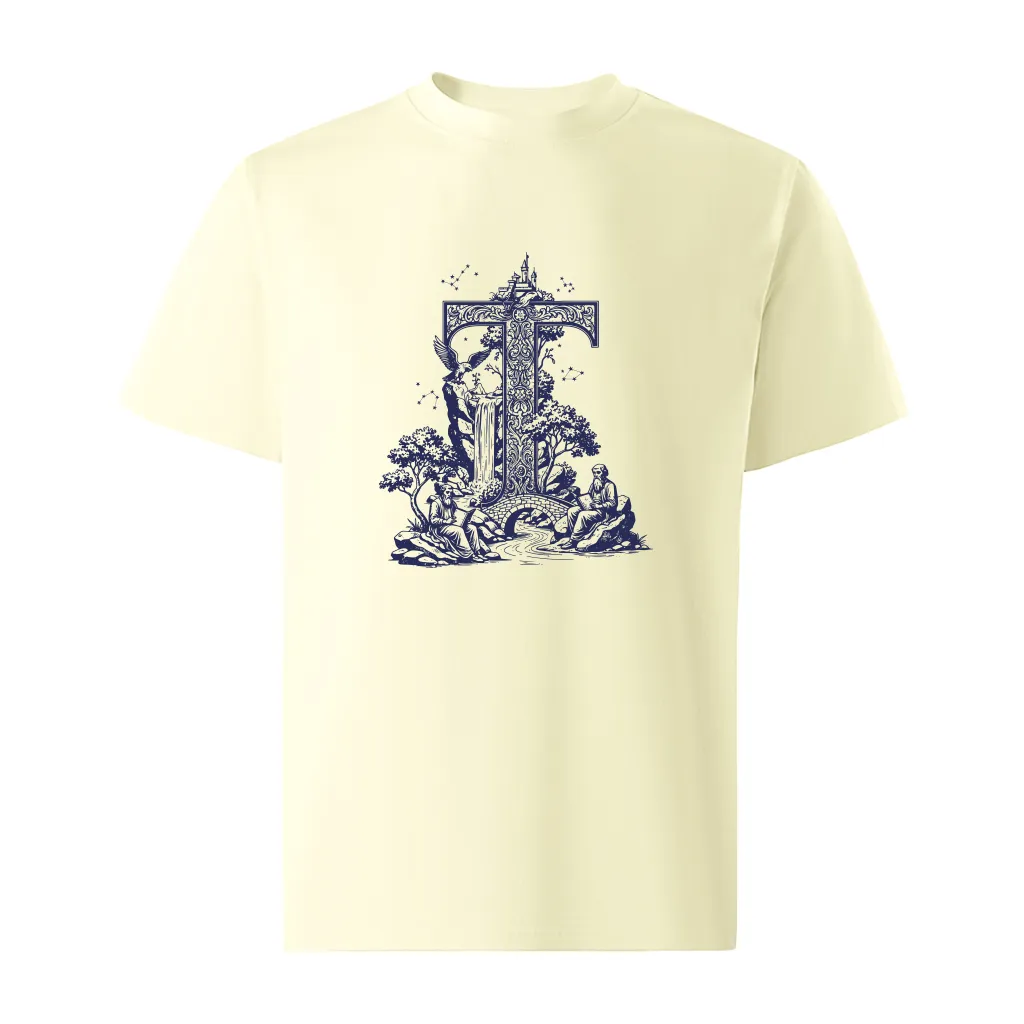 Áo thun nam form rộng Miucho Iconic vải cotton thoáng mát trẻ trung thấm hút tốt in chữ cái T 2765_thumbnail_10