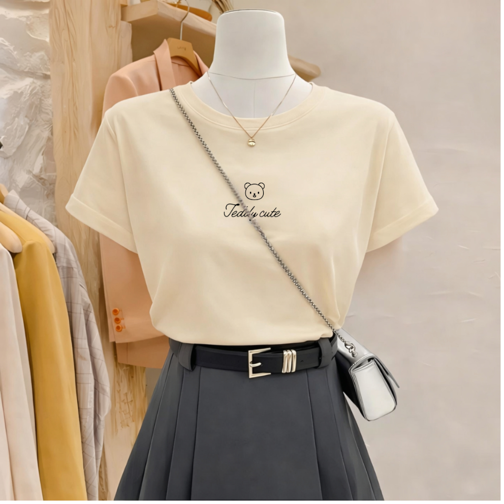 [Form vừa] Áo phông nữ màu Be nhiều mẫu - Loza G0467_thumbnail_4