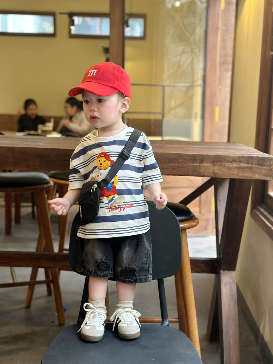 TE108 - Set áo thun gâu + quần bé trai QGN