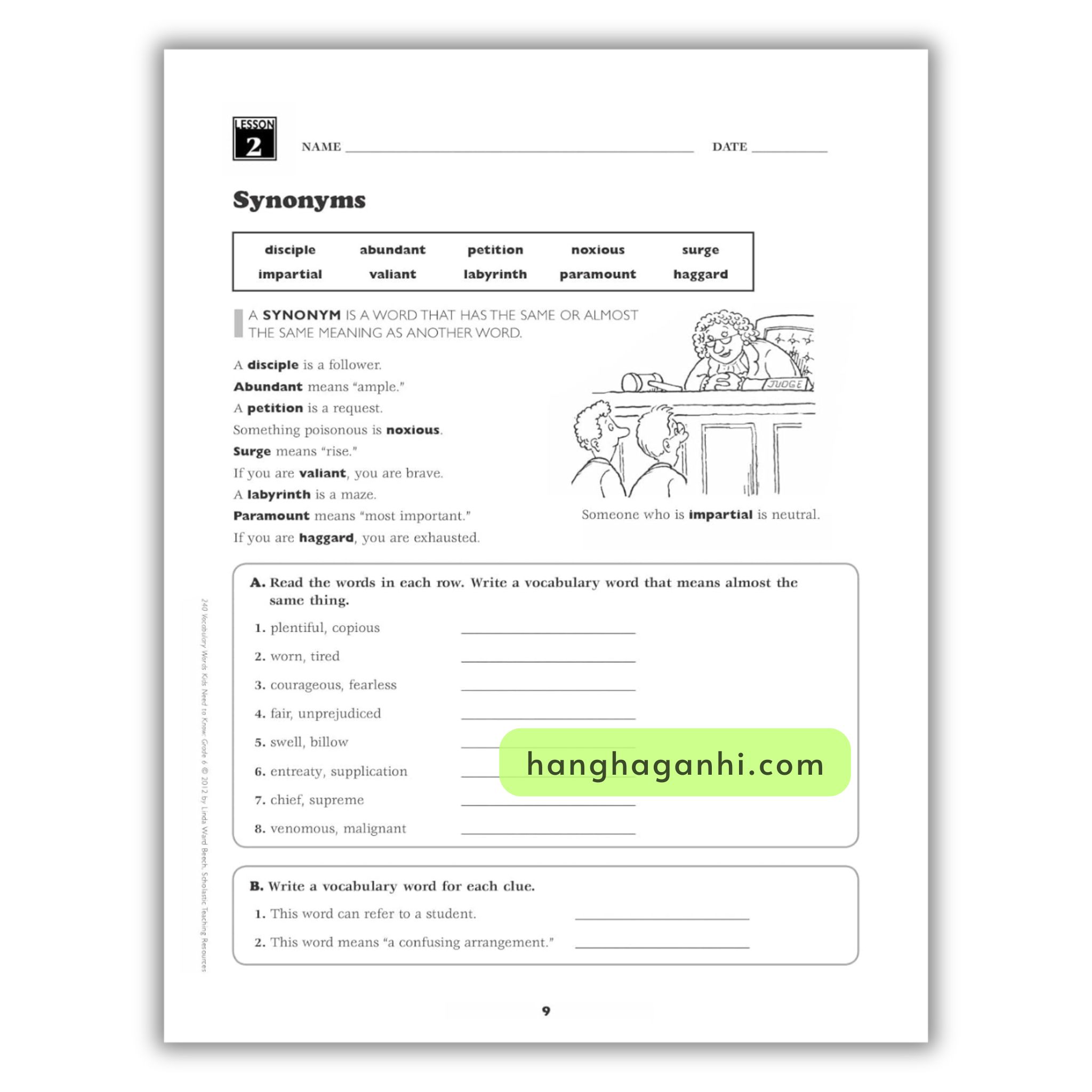 Sách 240 Vocabulary Words Kids Need To Know – Trọn bộ 6 cuốn_thumbnail_12