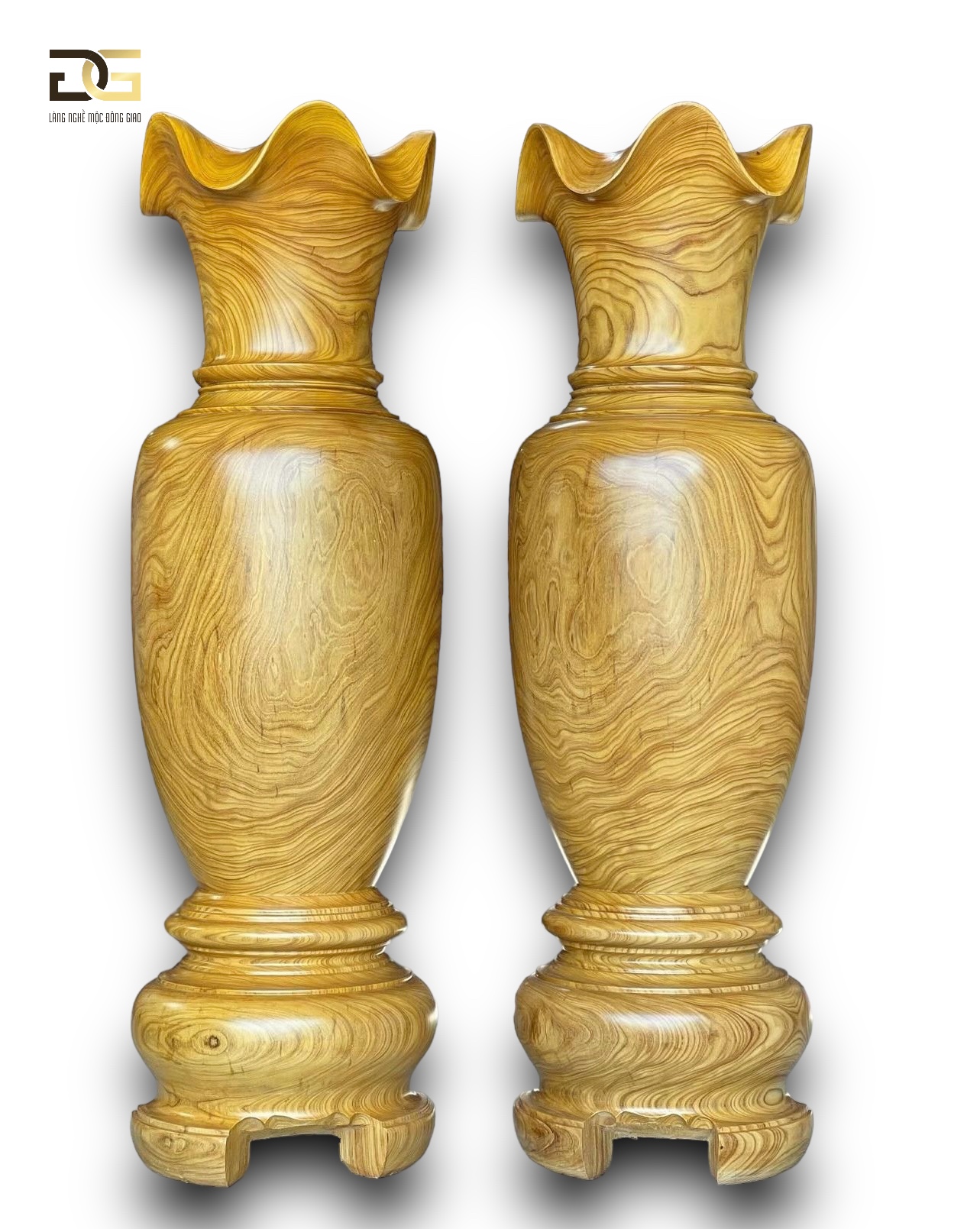 Lộc Bình Gỗ Cẩm Vàng 1m8