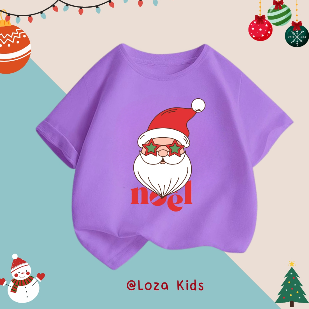 Áo thun bé trai bé gái Noel 2025 - Áo Noel , Áo phông cho bé size từ 15-40kg Loza Kids AT025_thumbnail_9