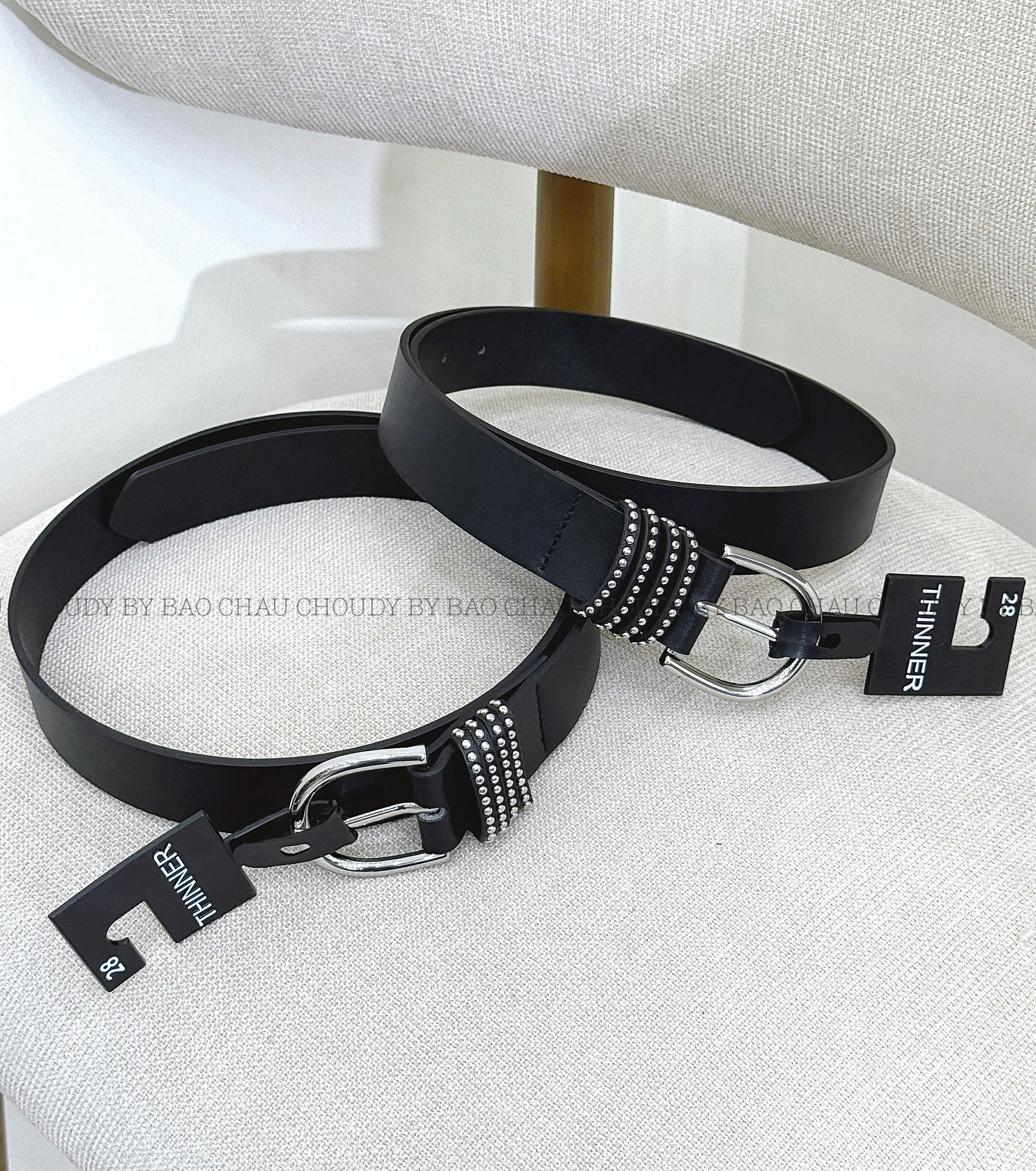 T104 THẮT LƯNG ĐEN TRƠN