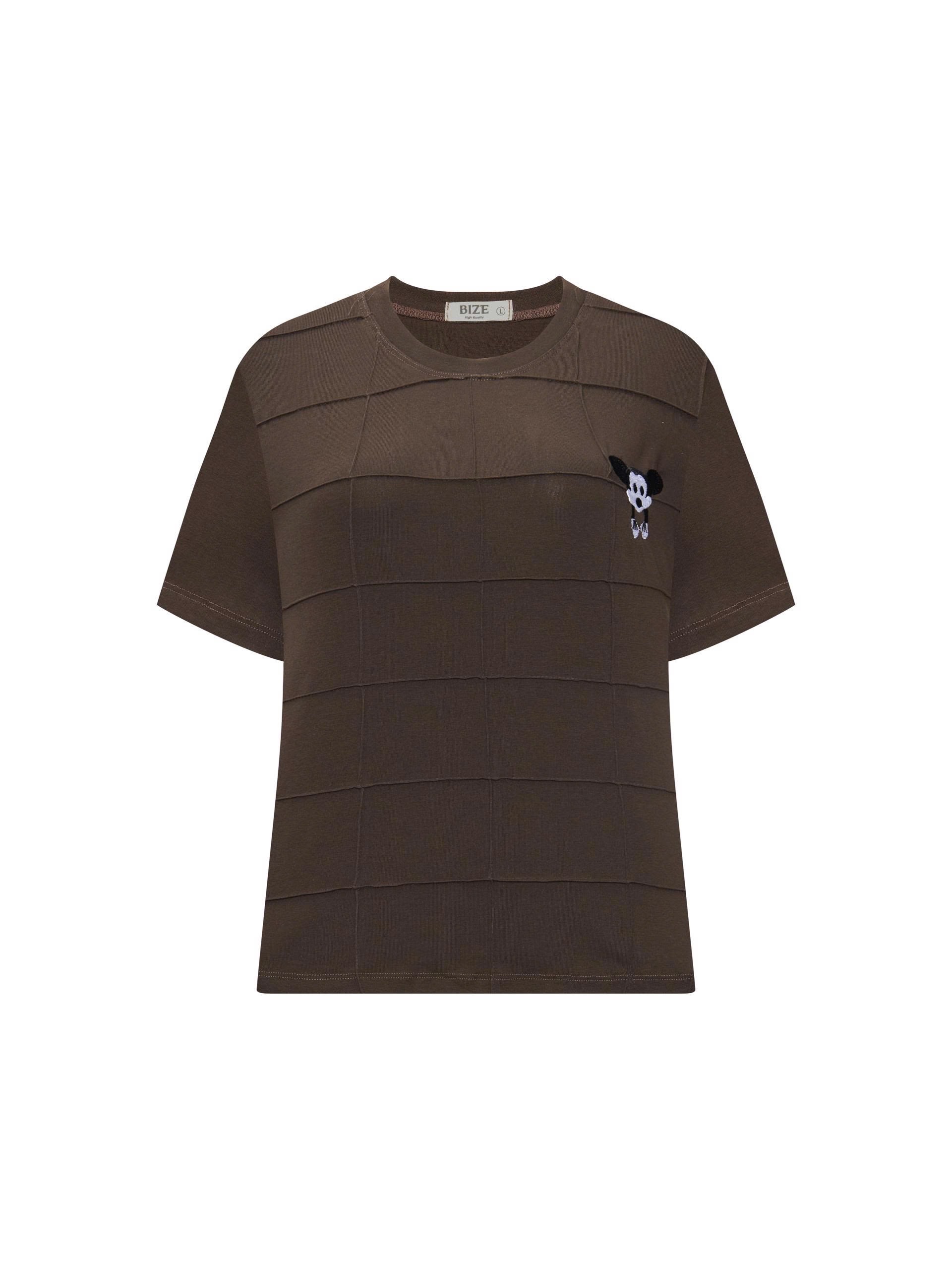 BIGSIZE - Áo thun tay ngắn thêu Mickey T-AT9055_thumbnail_6