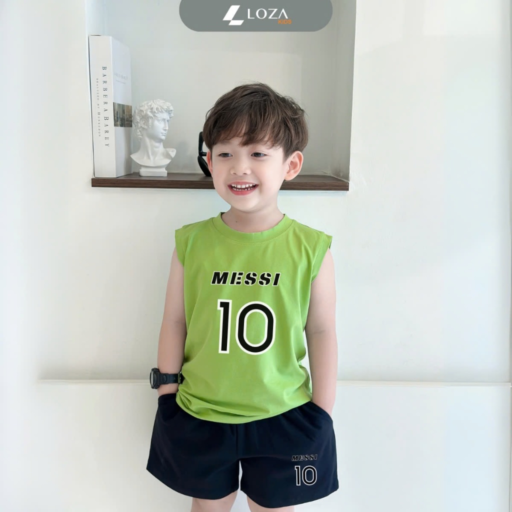 Bộ ba lỗ bé trai in số '10 Messi' - Loza Kids BL377_thumbnail_5