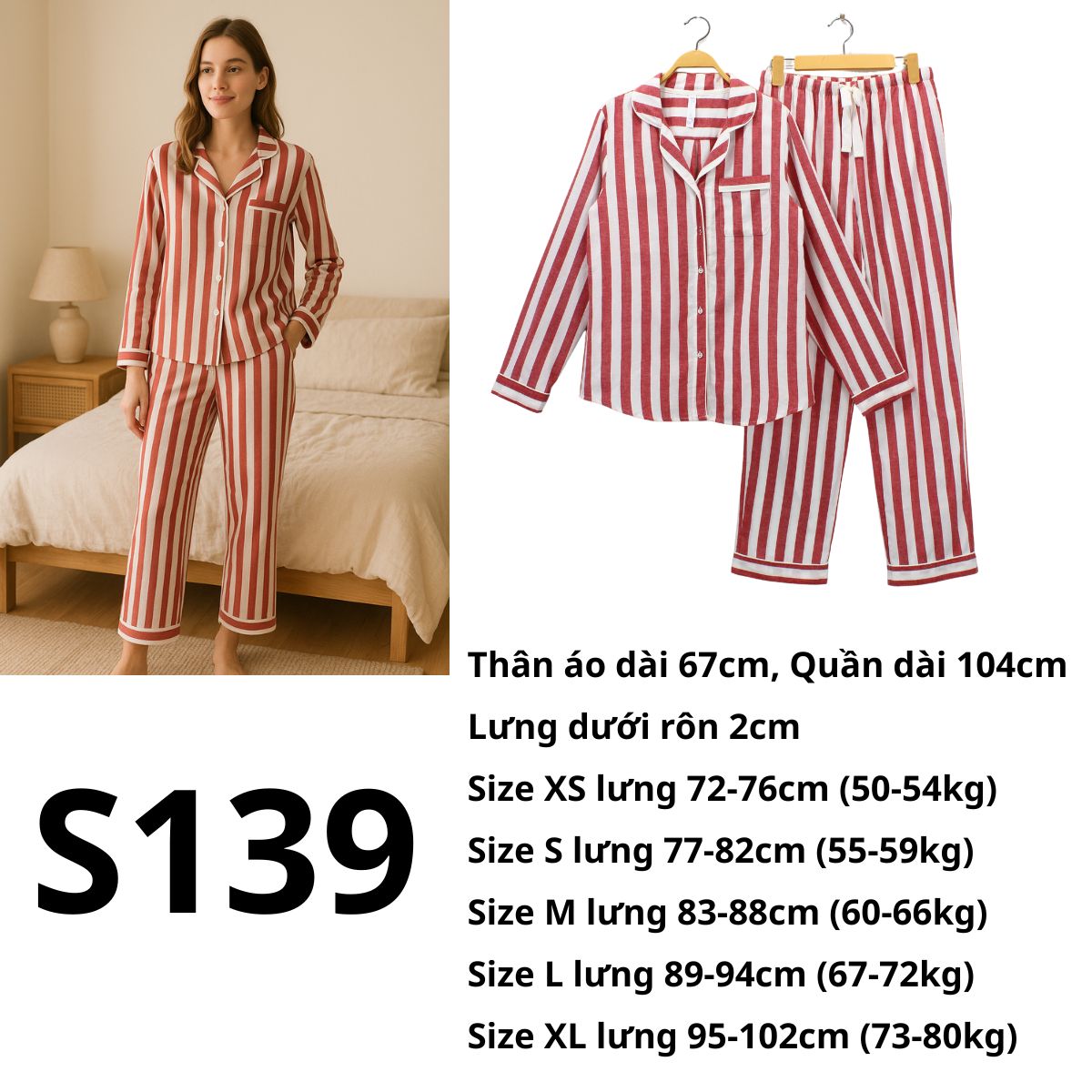 S139 SÉT BỘ PIZAMA