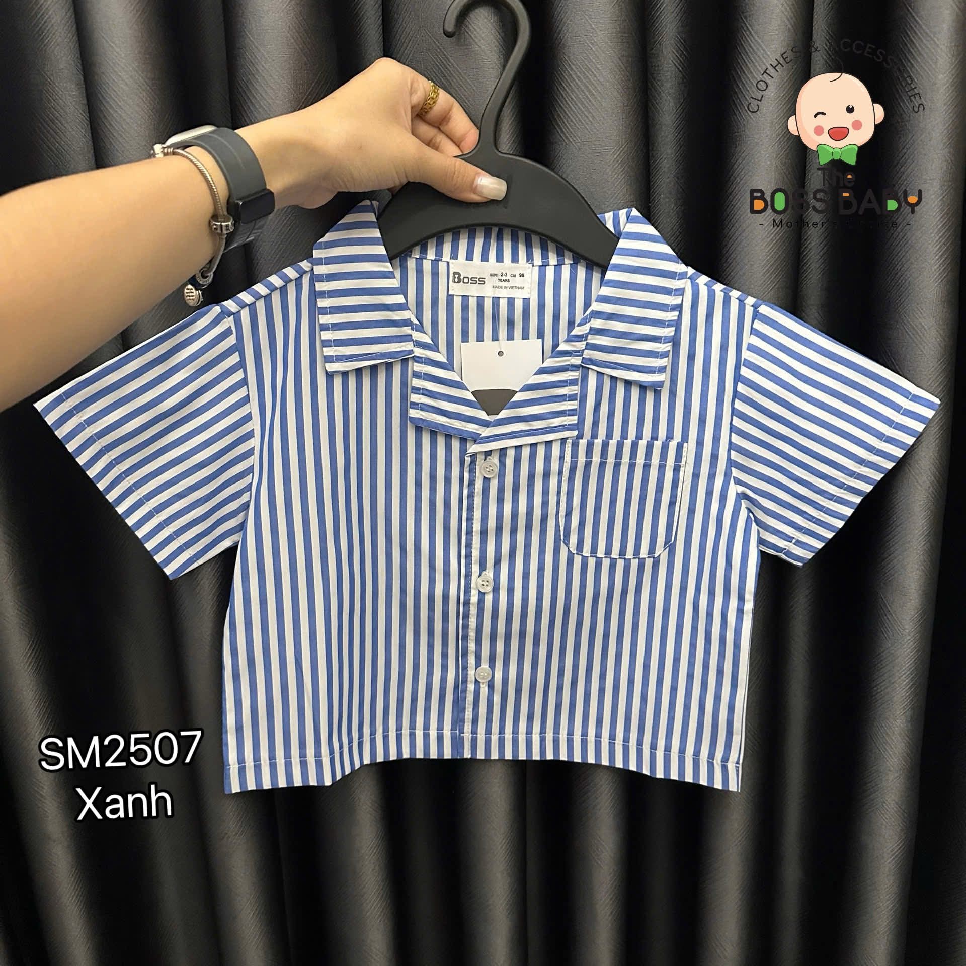 Áo sơ mi thô kaki mềm kẻ sọc_thumbnail_1