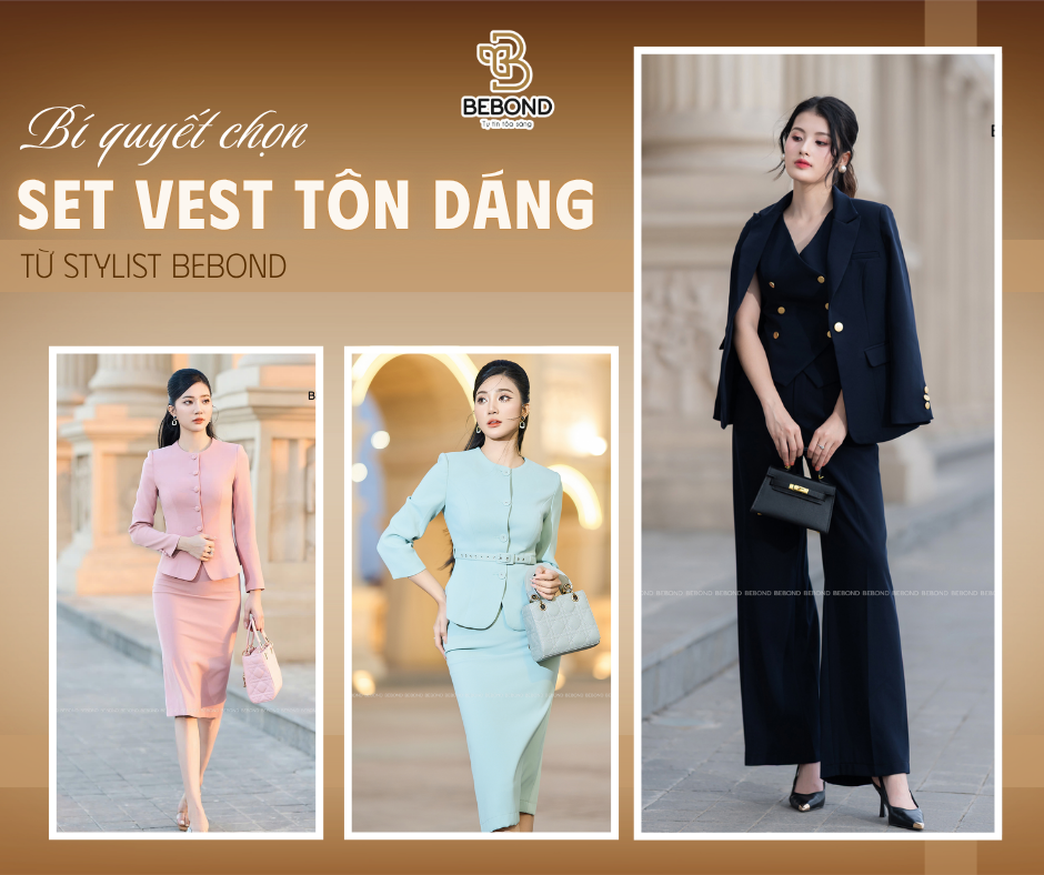 Bí quyết chọn set vest tôn dáng theo từng dáng người – Hướng dẫn từ stylist Bebond