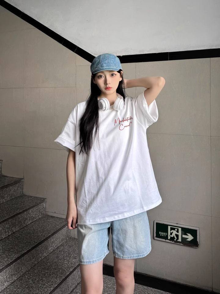 Áo thun nữ form rộng local brand ATD1538 Miucho vải cotton thoáng mát cổ tròn in basic_thumbnail_4