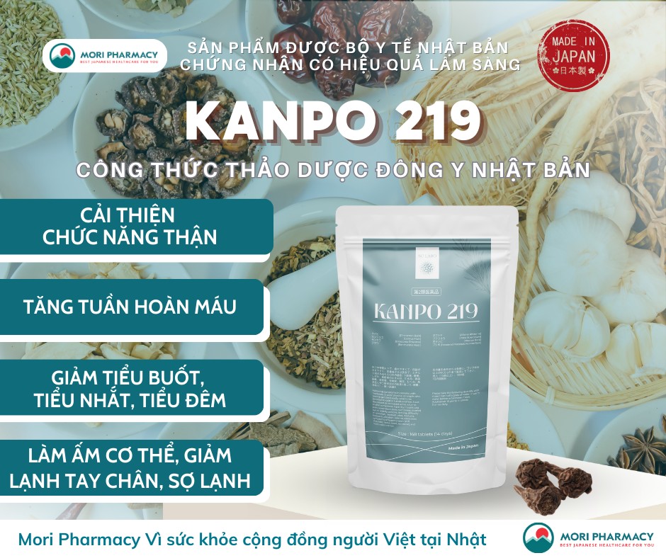 Kanpo 219 - Cải thiện thận dương suy, lạnh tay chân, tiểu đêm, sinh lý kém