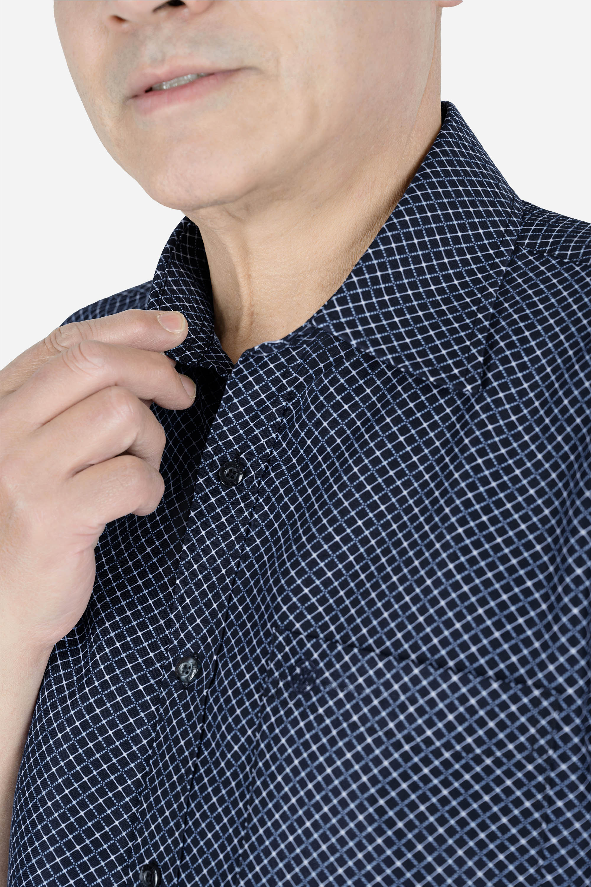 Sơ Mi Họa Tiết Nam Trung Niên ANCHI Chất Liệu Cotton Phom Suông Vạt Ngang Màu Cổ Vịt_thumbnail_11