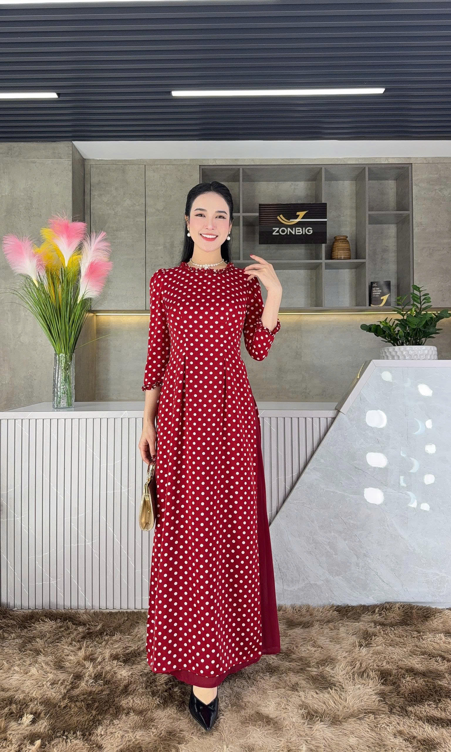 Đầm giả áo dài - Y2119 - Thương hiệu ZONBIG
