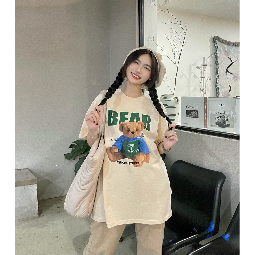 Áo thun tay lỡ form rộng đẹp oversize chất vải cotton AT260 Miucho in graphic_thumbnail_5