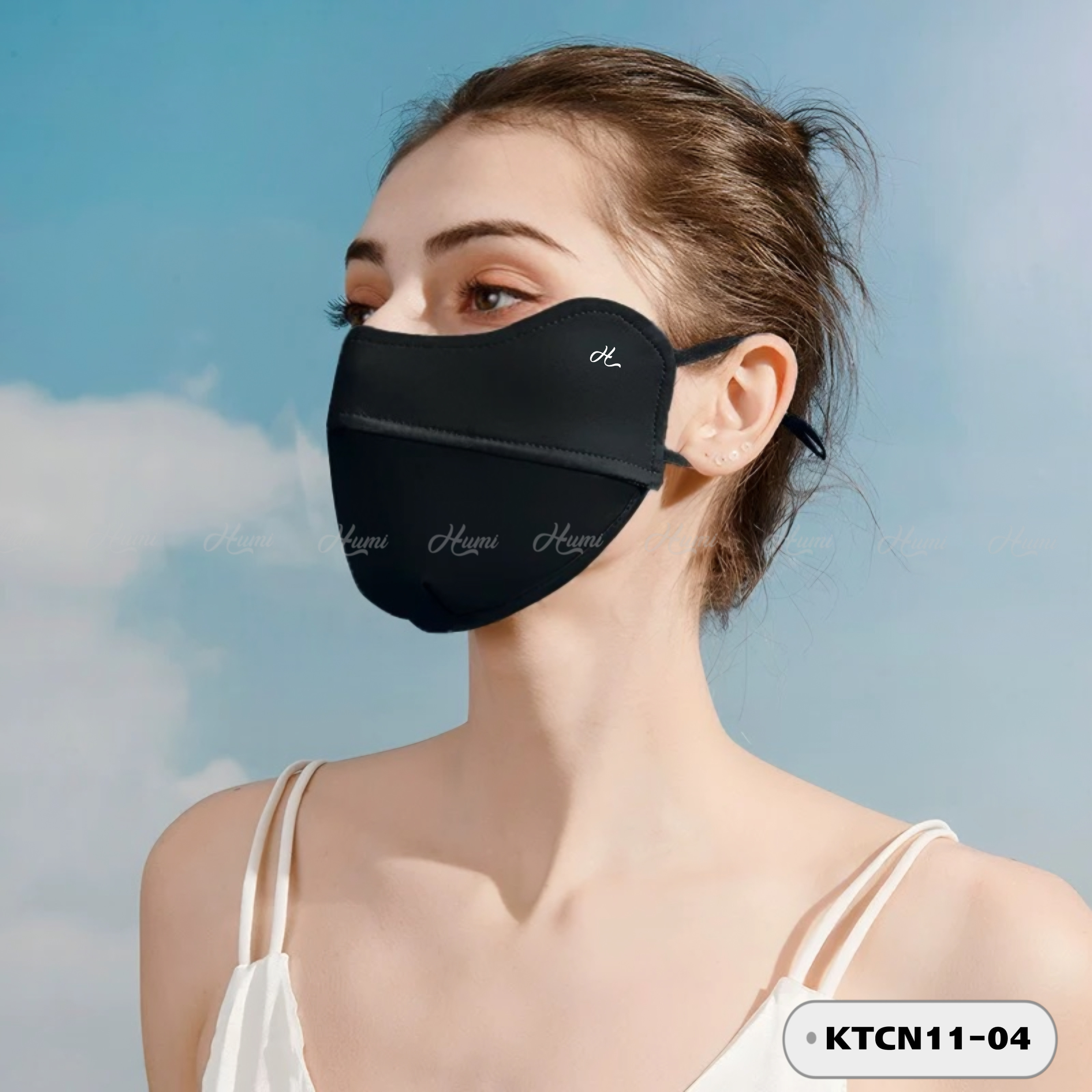 KHẨU TRANG CHỐNG TIA UV CAO CẤP (KTCN11-04 Đen)