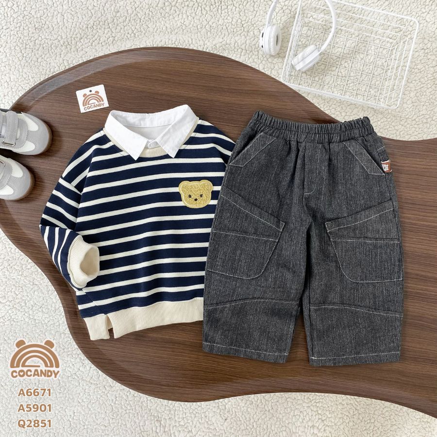 Quần dài ĐEN 2 túi kép