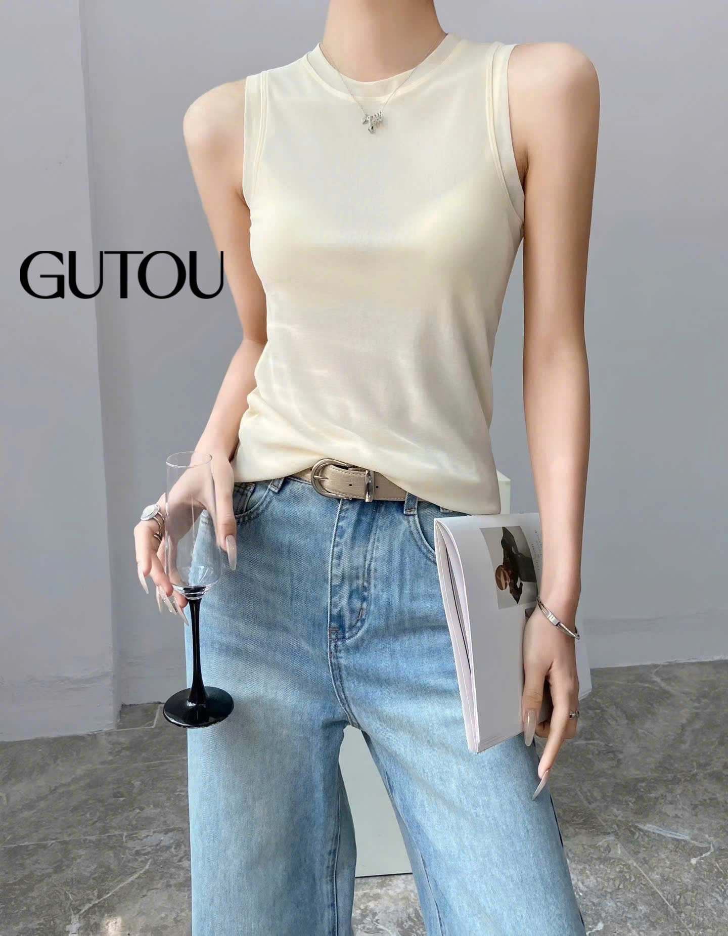 [ GUTOU ] Áo Tank Top Simple Muse_thumbnail_6
