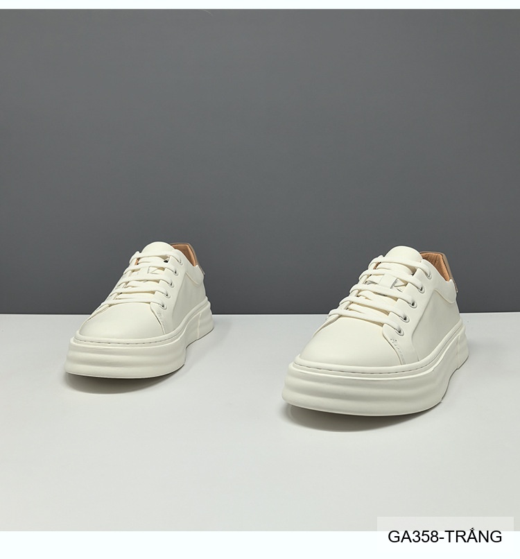 GA358 - Giày Sneaker Nam Đế Dày Phong Cách Hàn Quốc Da Bò Thoáng Khí_thumbnail_9