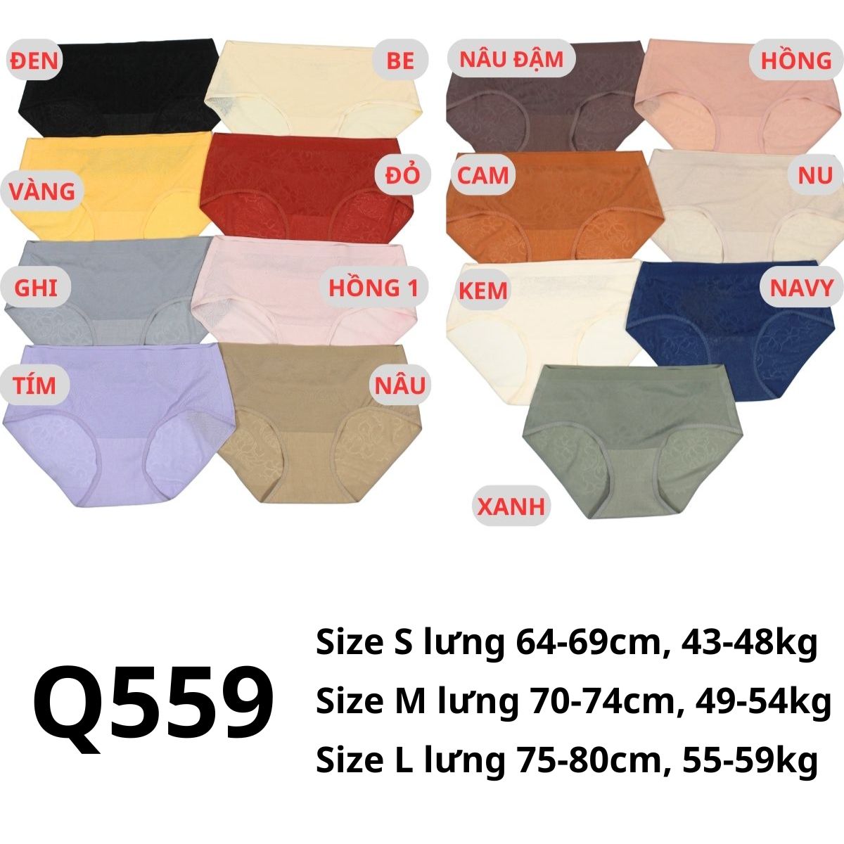 Q559 Quần chip Ren mịn