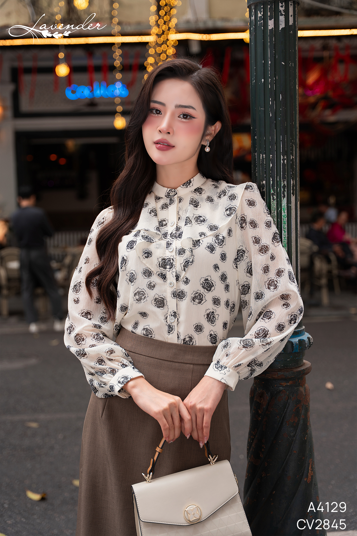 Áo sơ mi kt họa tiết hoa 2 màu A4129_thumbnail_2