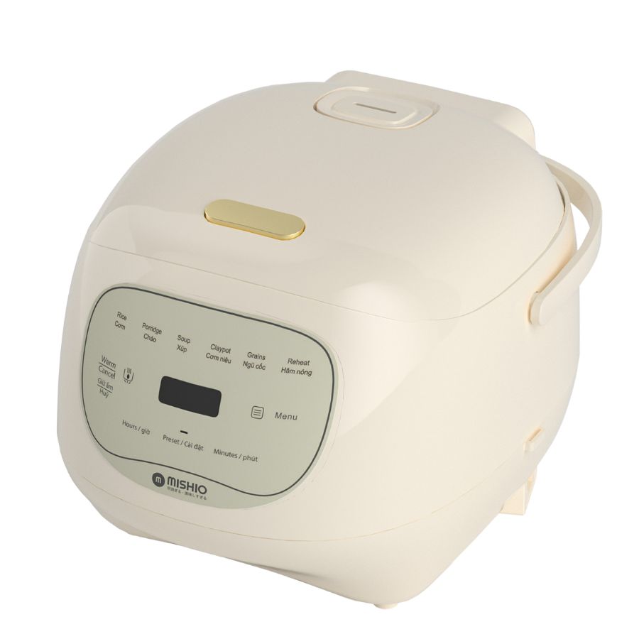 Nồi cơm điện lòng sứ dưỡng sinh 1.2L Mishio MK381 tặng kèm nồi hầm chậm 1Lít_thumbnail_14