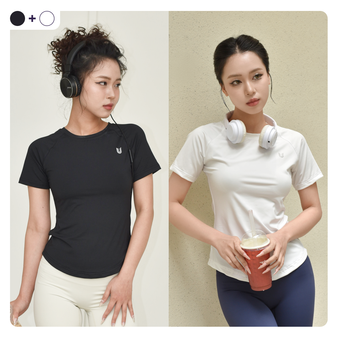 Combo áo thun Running Tee màu đen và trắng_thumbnail_0