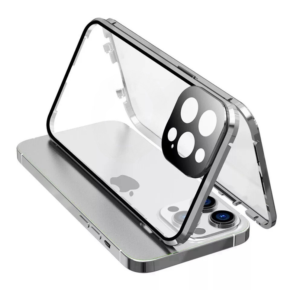 ỐP LƯNG ĐIỆN THOẠI IPHONE CƯỜNG LỰC LÀM BẰNG KIM LOẠI 2 MẶT BẢO VỆ MÁY KHÔNG CHỐNG NHÌN TRỘM_thumbnail_13