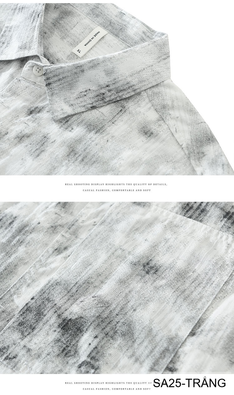 SA25 - Áo sơ mi nam ngắn tay họa tiết phong cách streetwear, chất cotton mềm mát, form rộng thoải mái_thumbnail_9