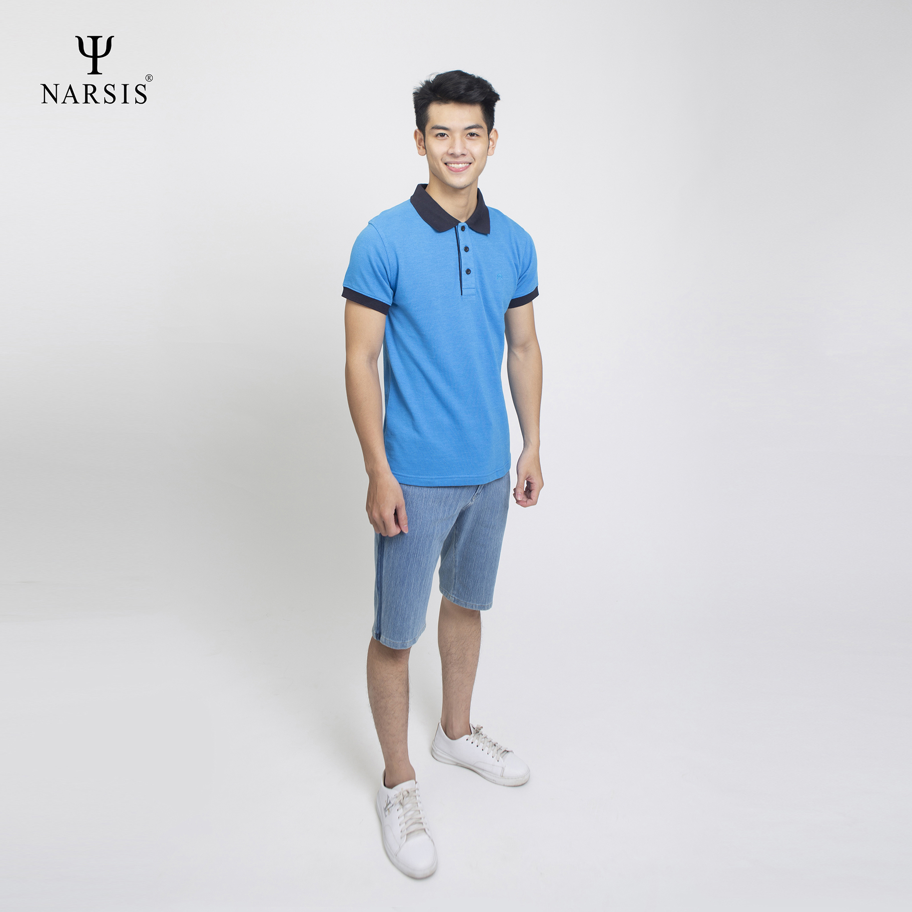 ÁO POLO CÓ CỔ NAM D4011 NARSIS CHẤT LIỆU THOÁNG MÁT, DỄ CHỊU, THOẢI MÁI CẢ NGÀY, DỄ VẬN ĐỘNG
