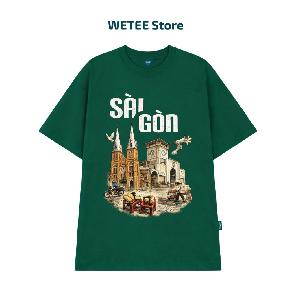 Áo thun unisex UX30-1181 địa điểm nổi tiếng SÀI GÒN dáng oversized local brand WETEE_thumbnail_11