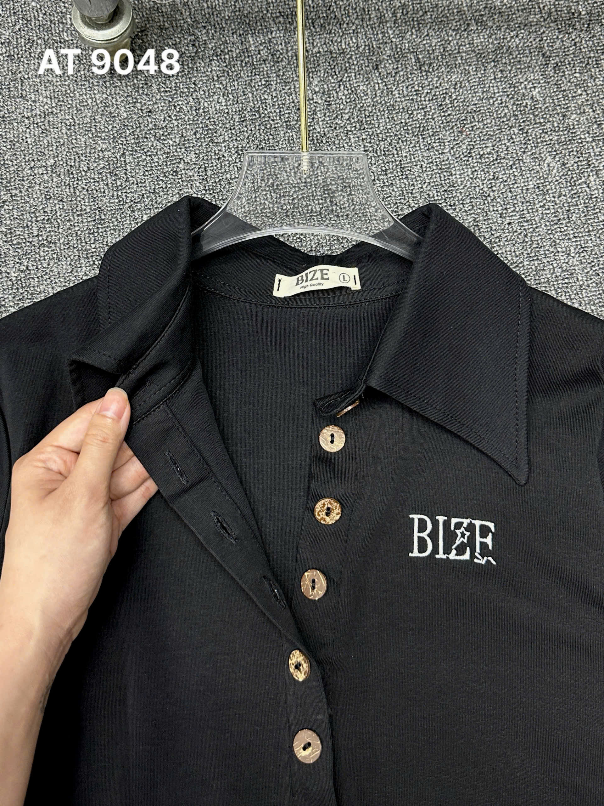 Áo thun kiểu phối nút gỗ bigsize AT9048 dành cho nàng béo mập từ 55-90kg_thumbnail_4