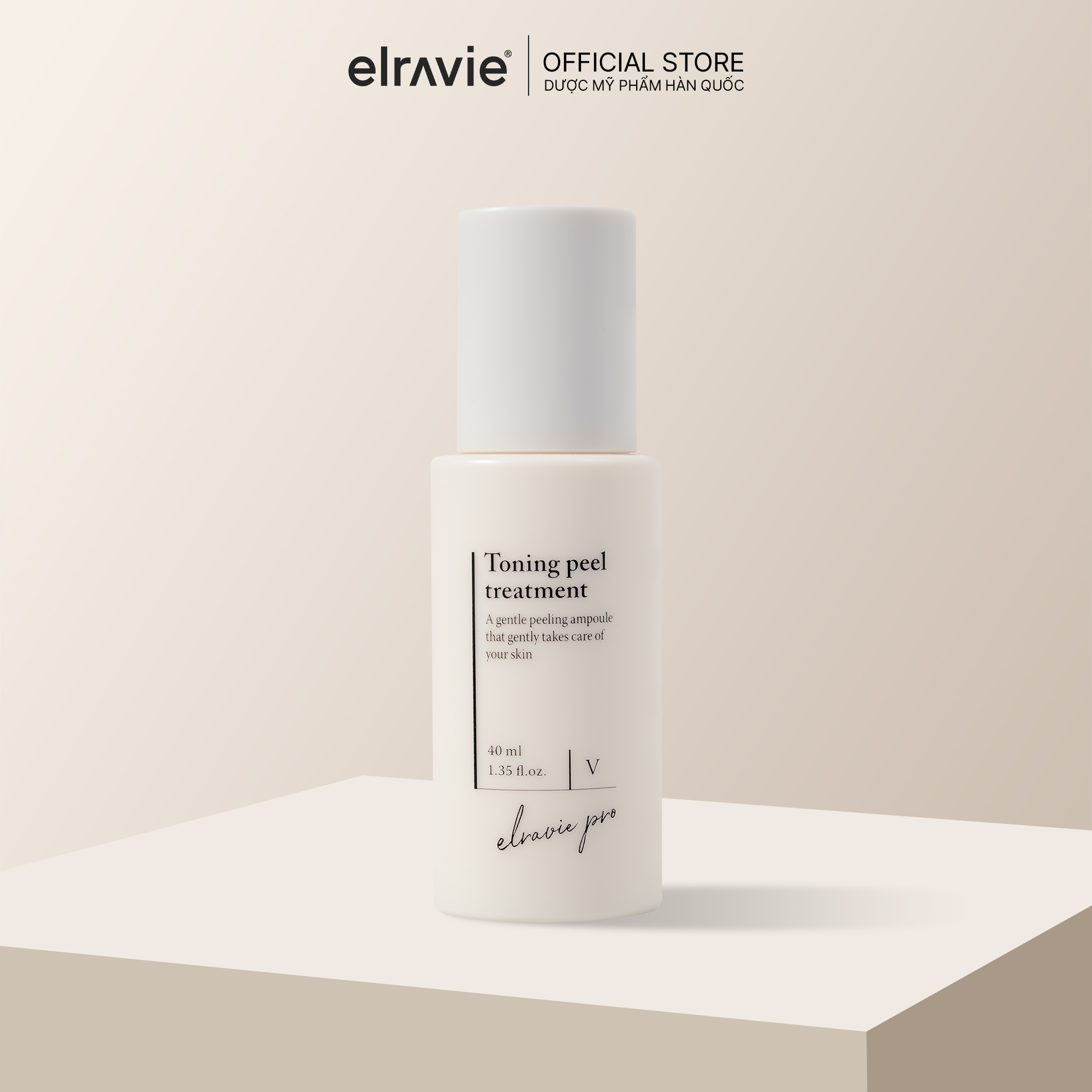 Tinh chất hỗ trợ tái tạo nâng tone da Elravie Pro Toning Peel Treatment 40ml
