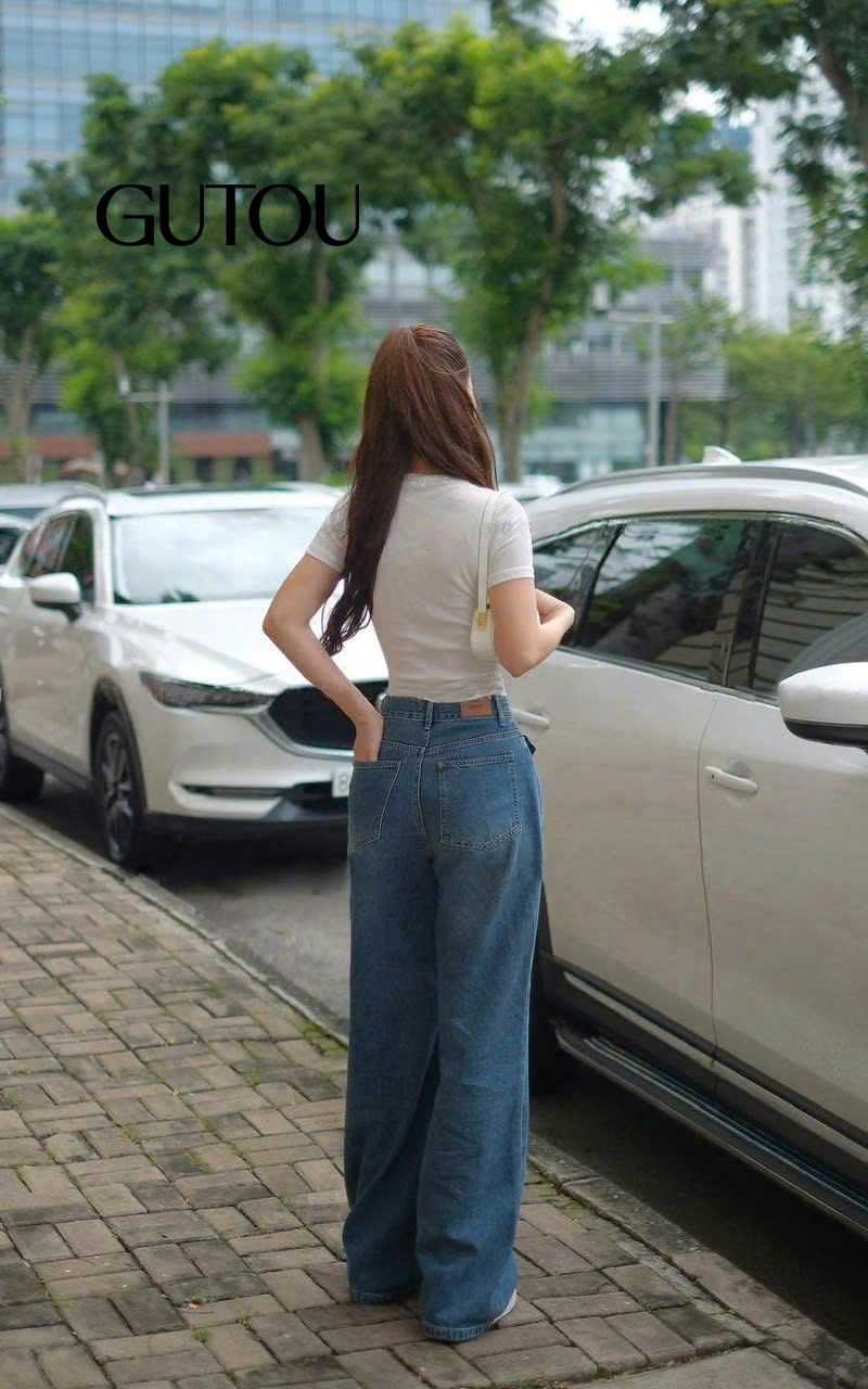 [ GUTOU ] Quần Jean Suông Classic Pocket_thumbnail_2