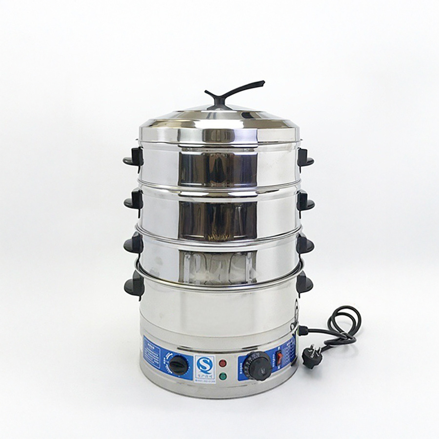 Nồi hấp bánh bao 3 tầng 40cm dùng điện