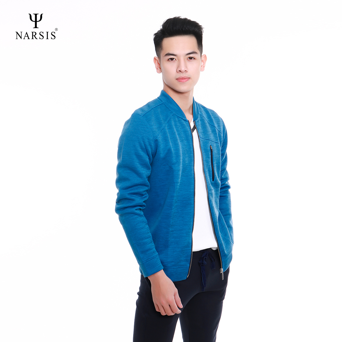 ÁO KHOÁC NAM D8081 NARSIS CHẤT LIỆU THOÁNG MÁT, DỄ CHỊU, THOẢI MÁI CẢ NGÀY, DỄ VẬN ĐỘNG