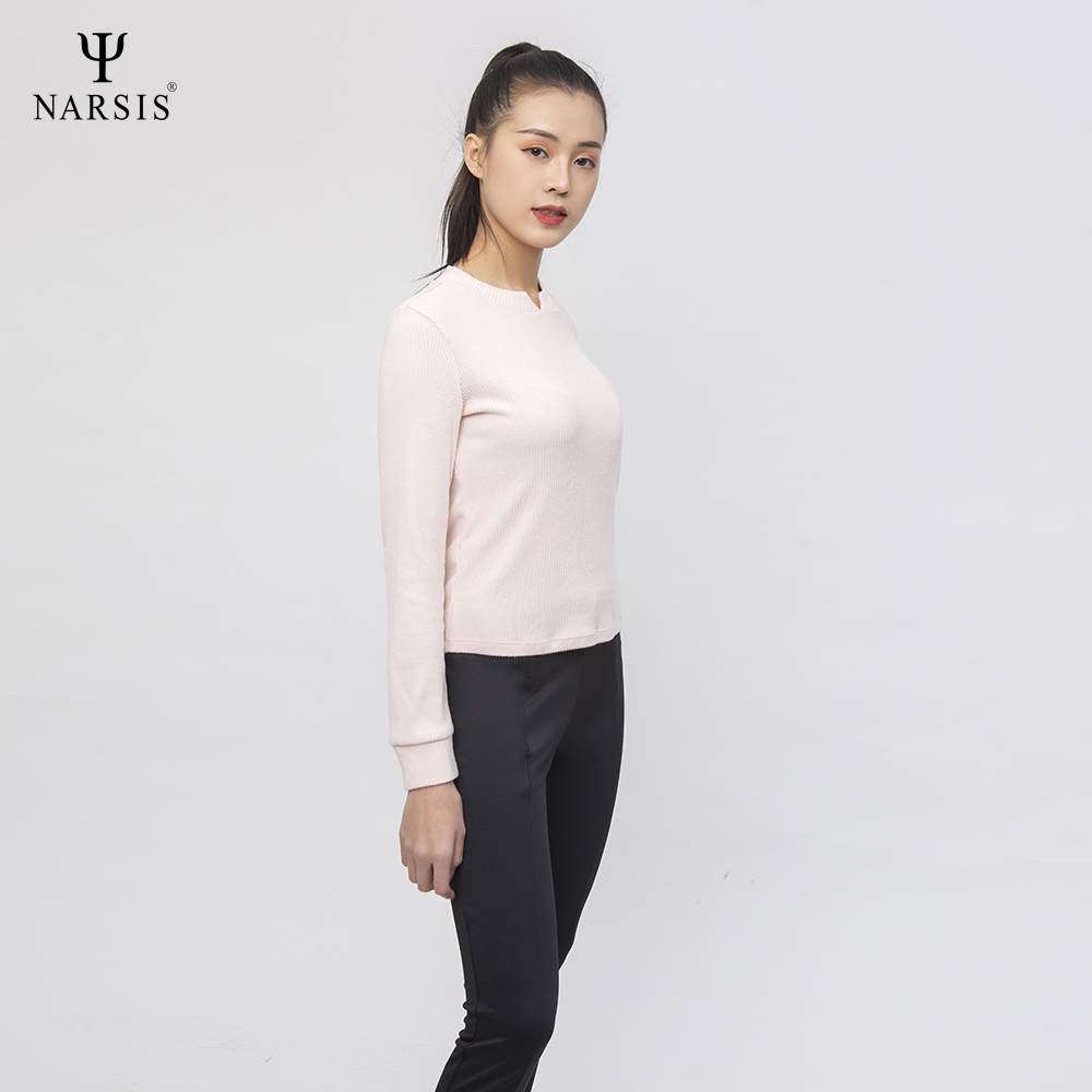 ÁO THU ĐÔNG NỮ L0079 NARSIS VẢI LEN COTTON ẤM ÁP, THOÁNG MÁT, GIỮ ẤM TỐT, MỀM MẠI_thumbnail_2