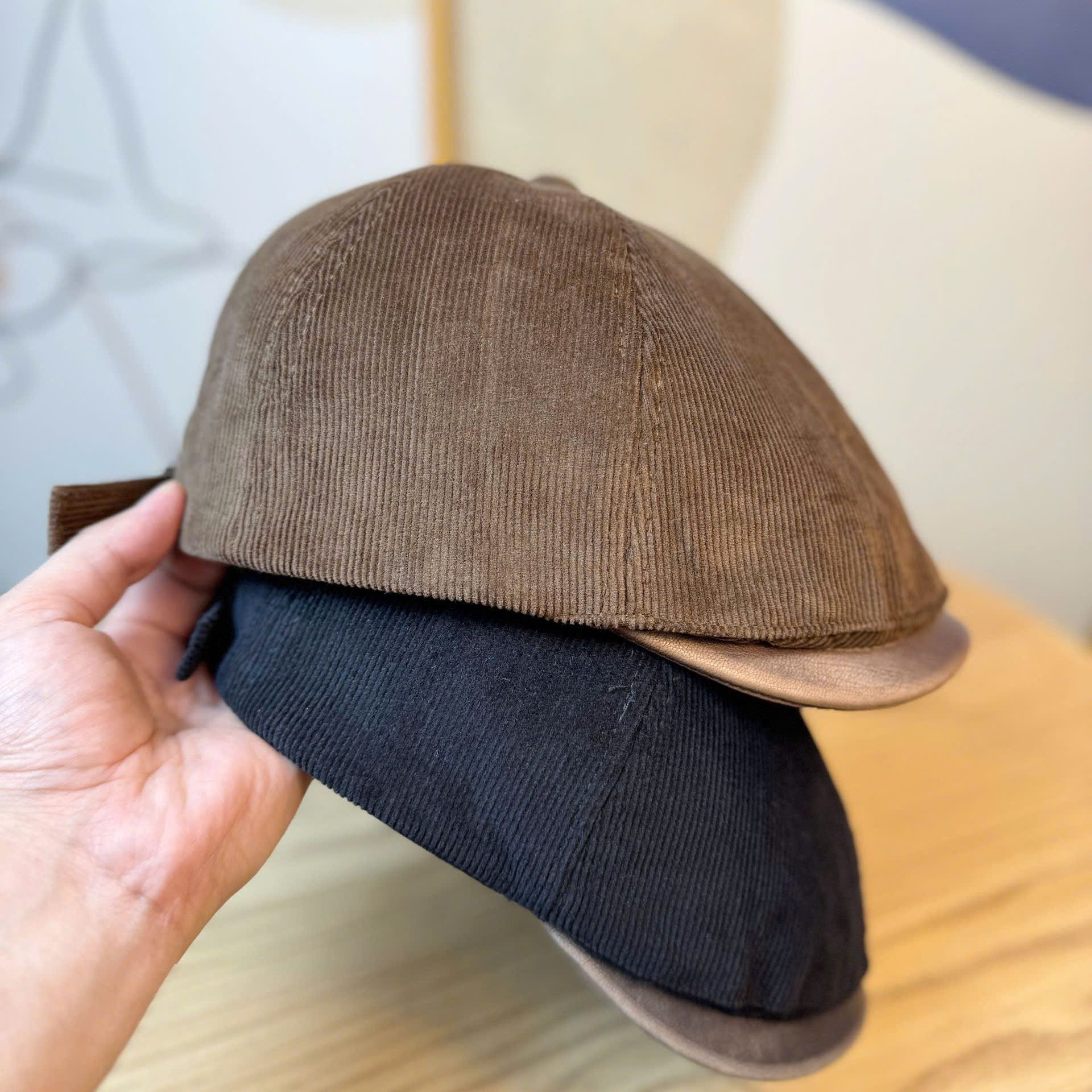 Mũ beret vải nhung tăm nam & nữ HZ2440_thumbnail_30