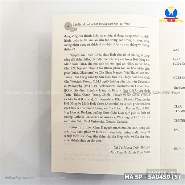 Giải đáp thắc mắc về luật đời sống thánh hiến Tập 2 ✔_thumbnail_2