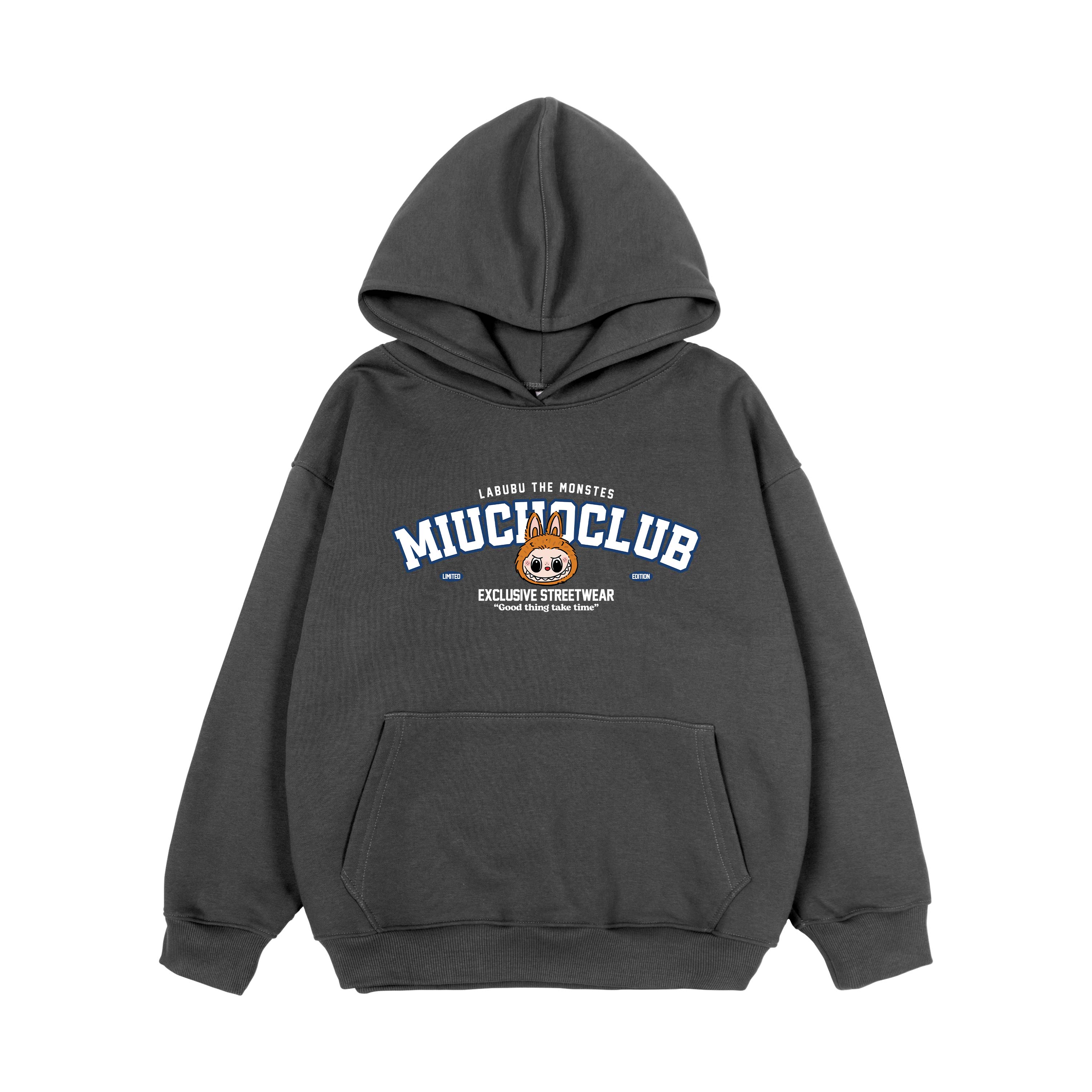 Áo hoodie labubu unisex form rộng HDD1404 Miucho nỉ chân cua dày dặn in mix_thumbnail_6
