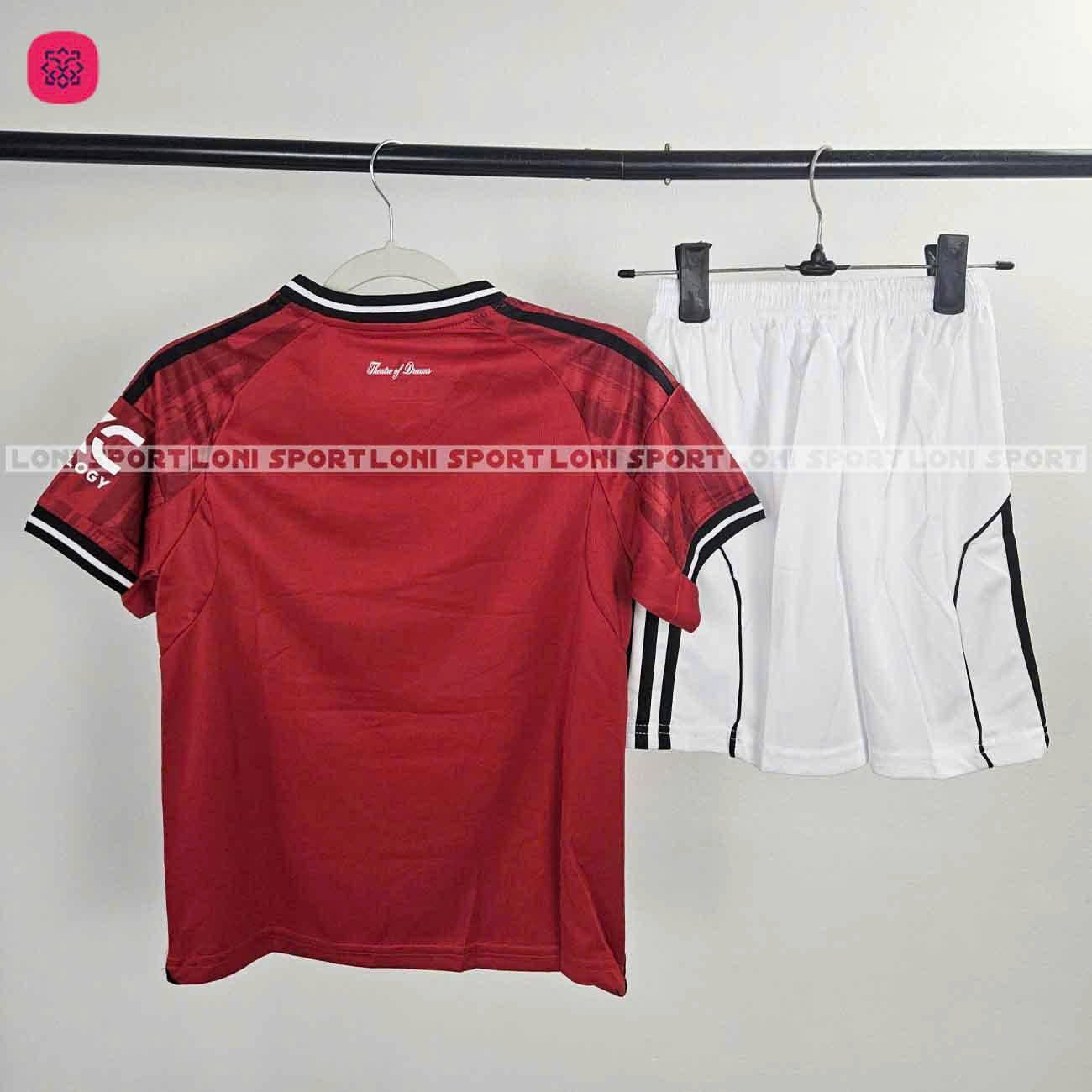 Bộ KID MU sân nhà đỏ quần trắng/đen 25/26_thumbnail_1