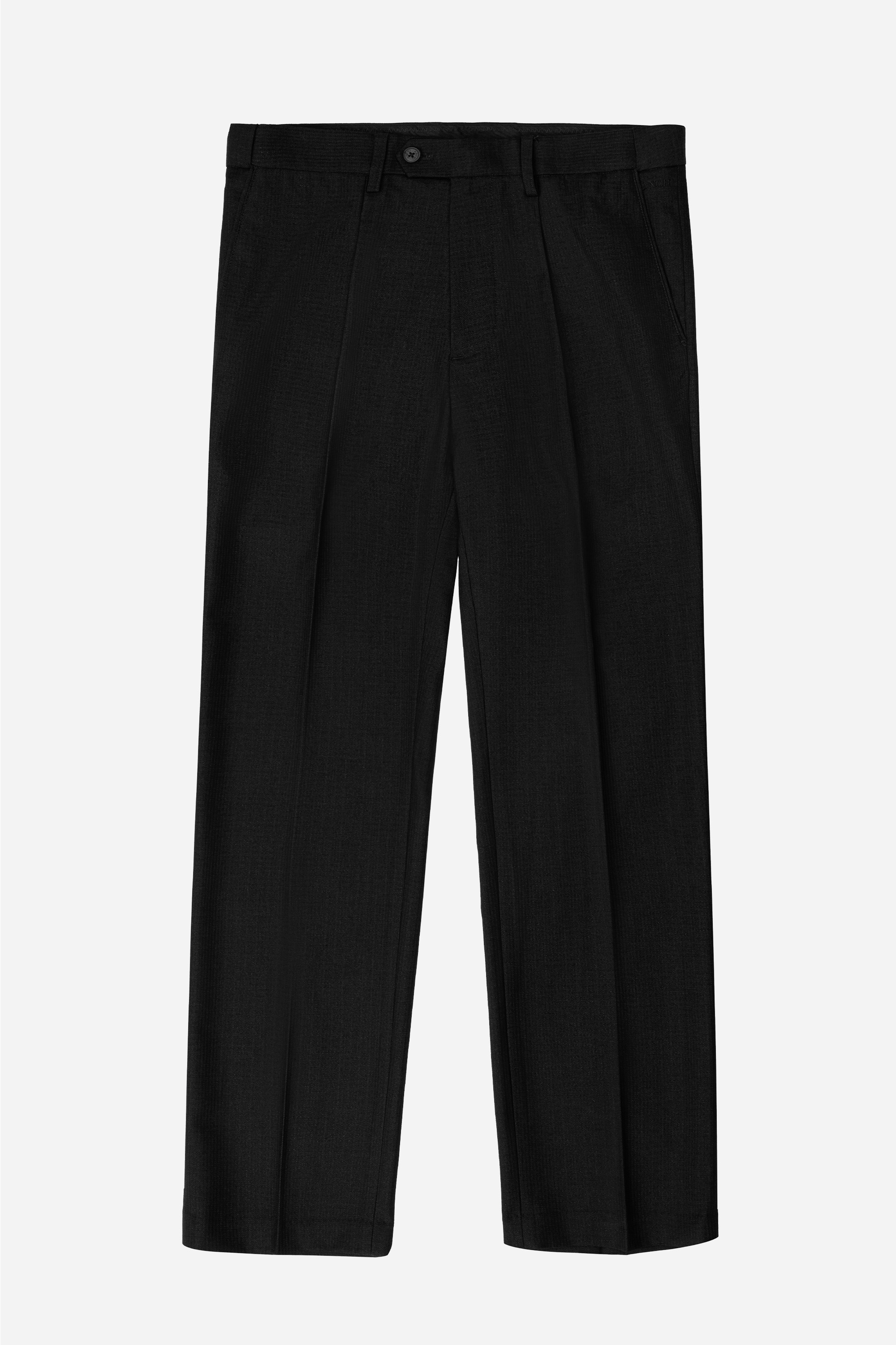 Quần Âu 1 Li Cạp Chun Ẩn Nam Trung Niên ANCHI Chất Liệu Cotton Viscose Cao Cấp Màu Đen