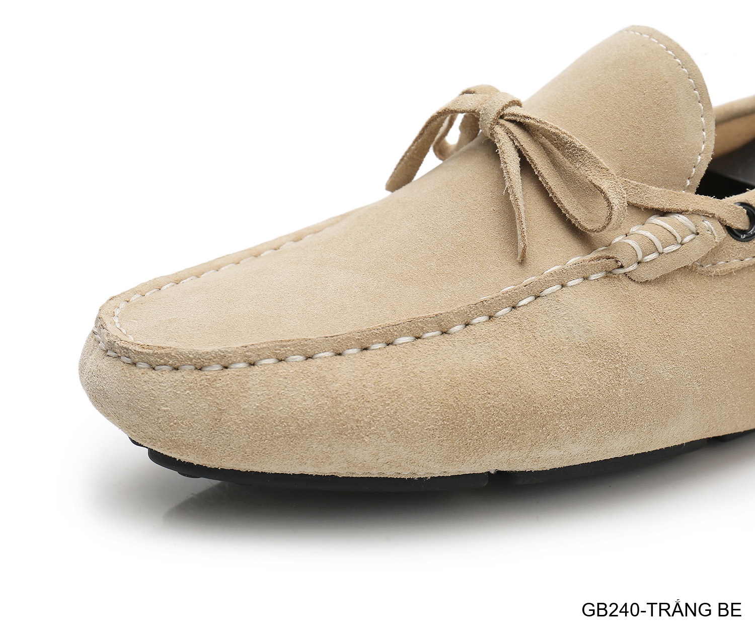 GB240 - Giày lười nam da heo kiểu Anh, đế bệt êm chân, phối nơ bướm thanh lịch_thumbnail_8