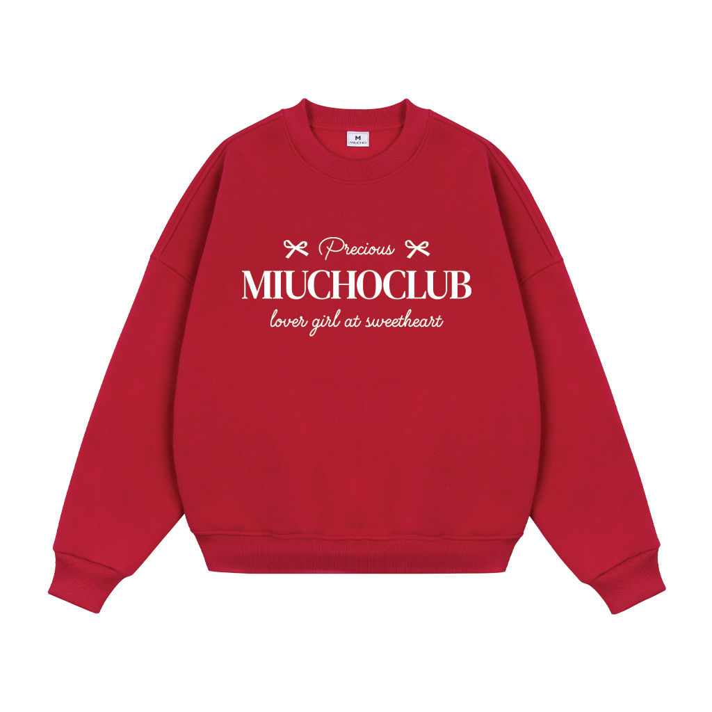 Áo sweater nữ form boxy 1924 Miucho cổ tròn vải nỉ bông 350 GSM dày dặn in basic_thumbnail_8