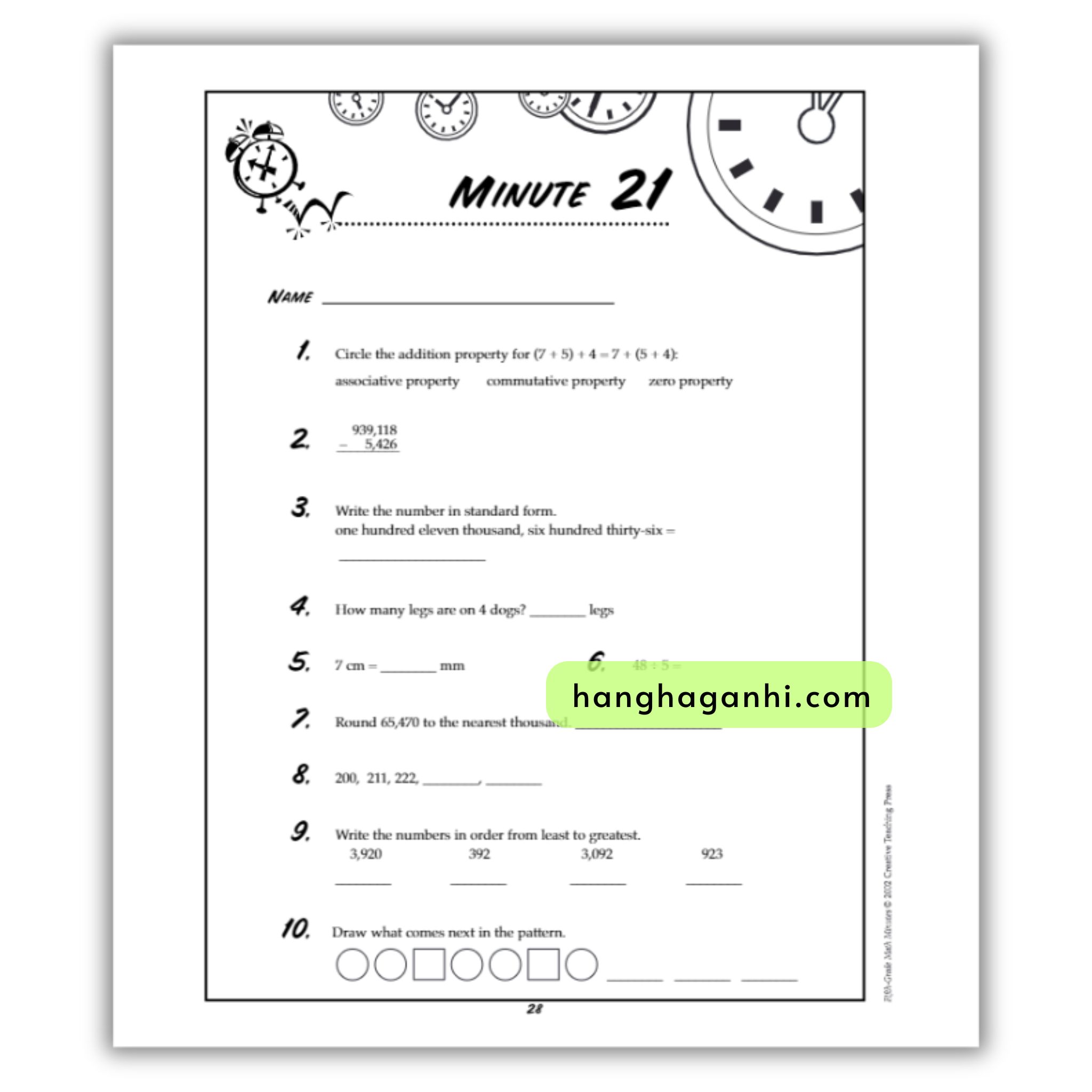 Math Minutes Grade 5- Sách Toán Tiếng Anh cho bé lớp 5_thumbnail_9