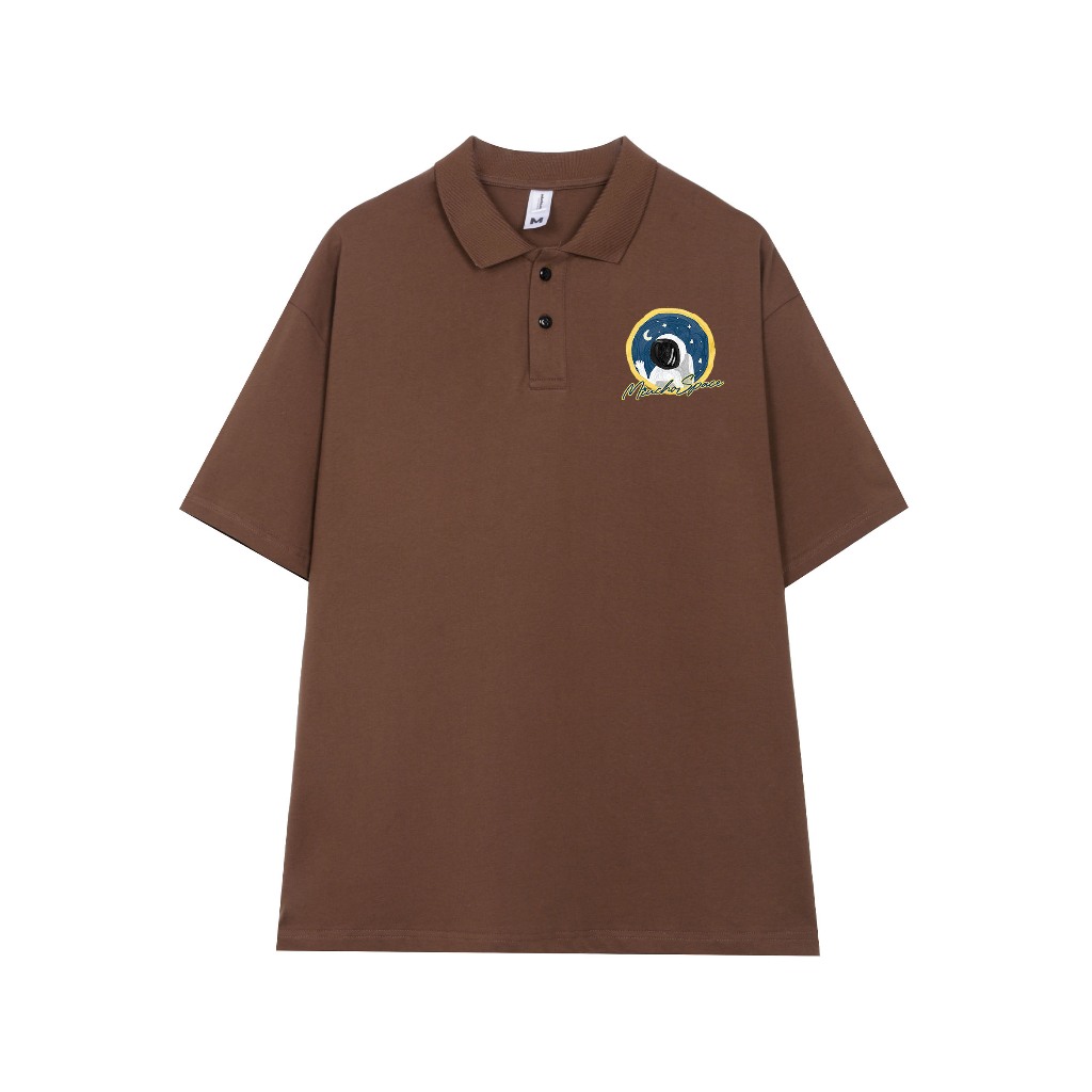 Polo nam đứng form tôn dáng PLD737 Miucho Man tay ngắn vải cotton Cổ trụ in graphic_thumbnail_5