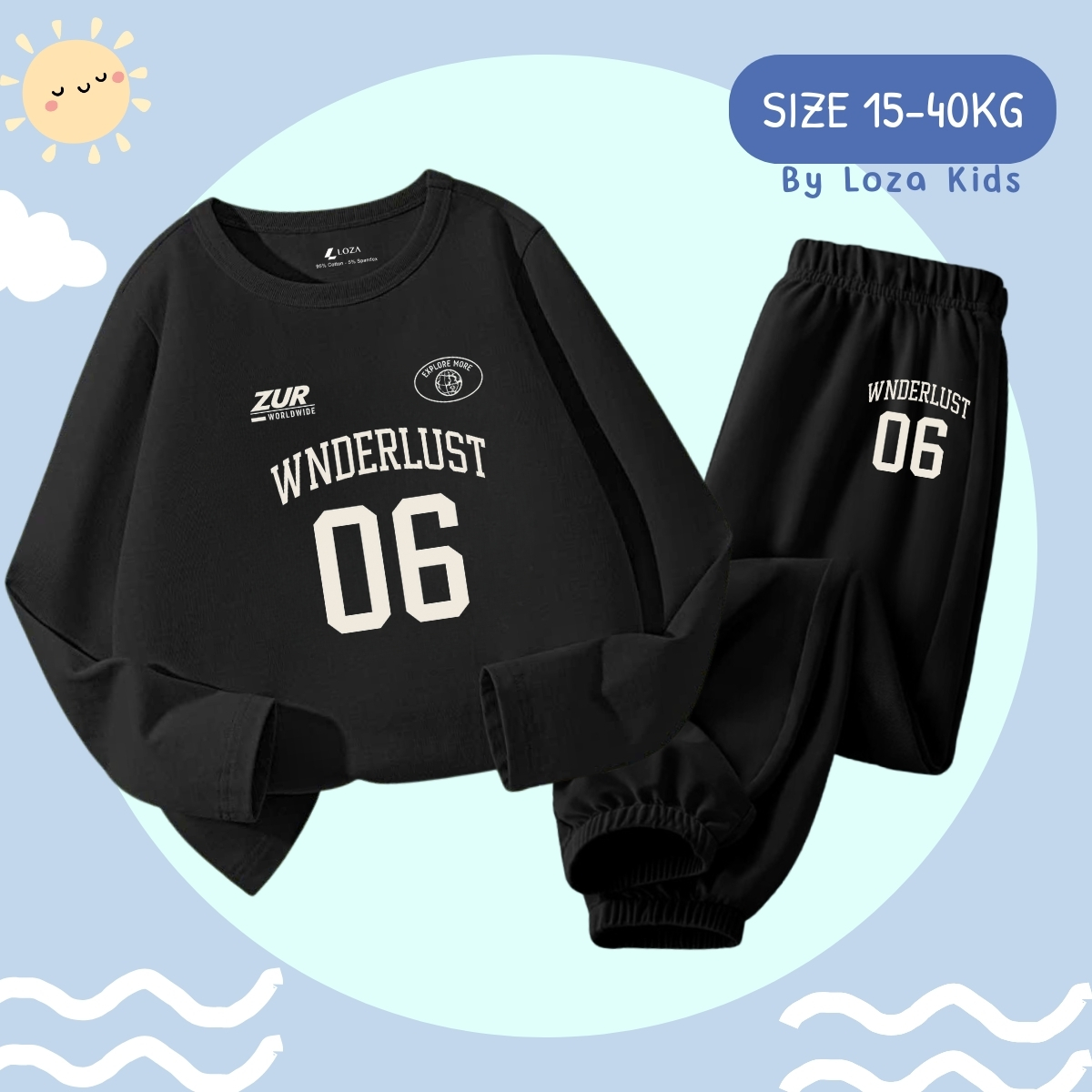 Bộ Thu-Đông bé trai in hình 'Wnderlust-06' - Loza Kids BW450_thumbnail_4